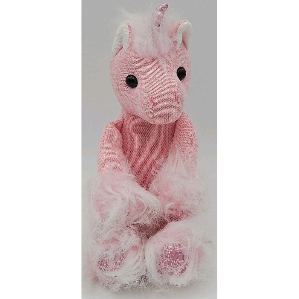 Terrycloth Unicorn Stuffed Plush Toy 14'' Pink The Barrington Collection